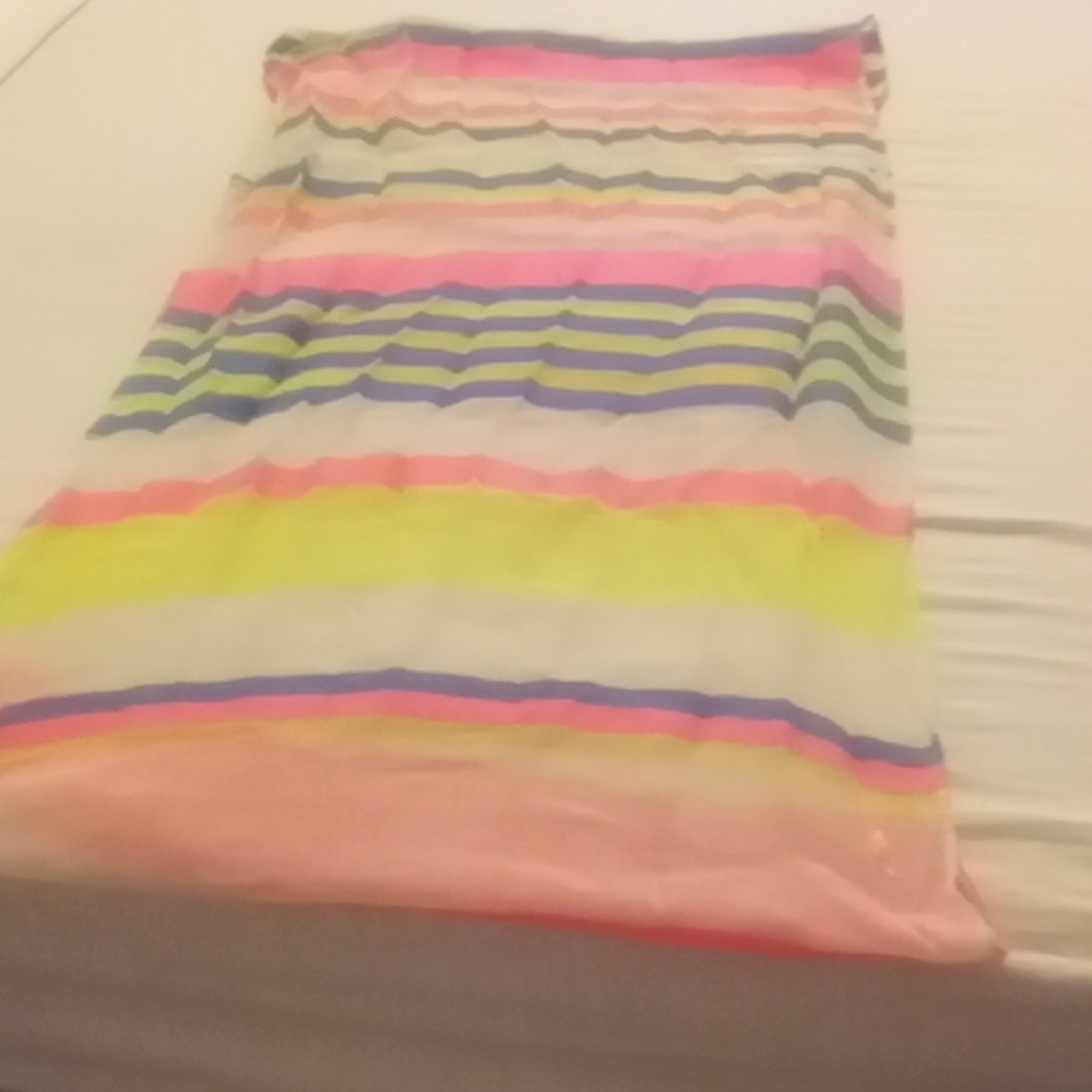 Wide colorful scarf
